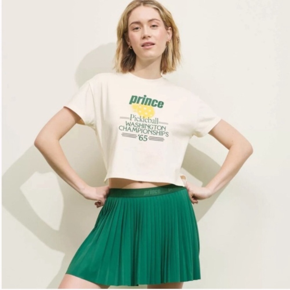 Prince Pickleball Women's Short Sleeve Graphic T-Shirt - Cream